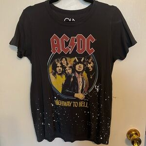 AC/DC Splatter Paint Tee